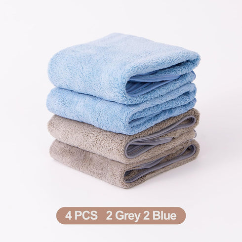 RAXIFU 4 Pack Adult Bibs for Men and Women, Adult Bibs for Elderly,Towel bibs for Special Needs Adults