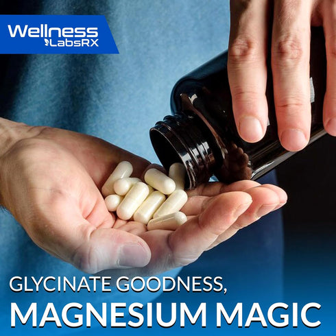 Magnesium Glycinate Capsules - 750mg, 120 Count, High Absorption Supplement for Heart Health, Sleep for Women and Men