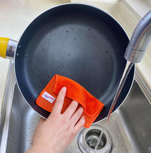 15 Pack Microfiber Scrub Dish Cleaning Cloths, Non-Scratch, Multi-use for Kitchen Household, Machine Washable