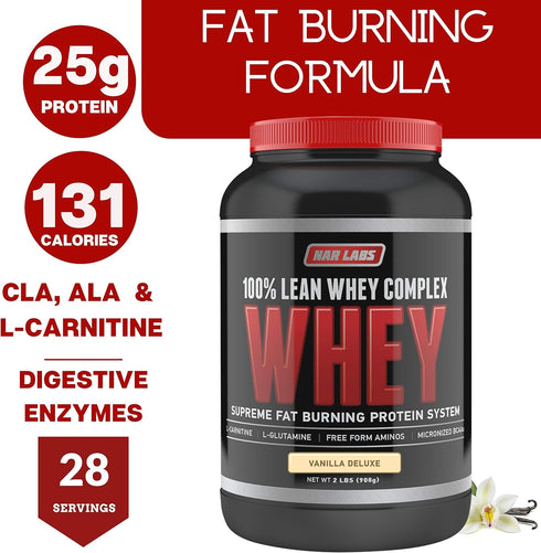 100% Lean Whey Complex, 2 Pounds, Vanilla Deluxe