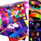 Afflano Neon Eyeshadow Palette, Colorful High Pigmented Rainbow Eyeshadow Matte Shimmer Glitter for Bright Makeup