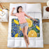 miaozhen 52" 34" Lemons Trendy Style Polka Dot Extra Large Resuable Potty Training Pad Water Resistant Baby Diaper