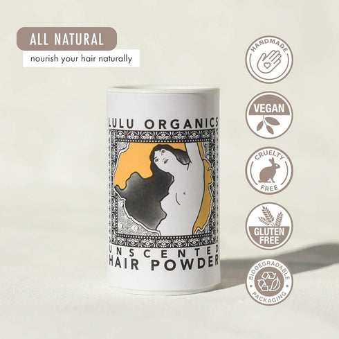 Non Aerosol Dry Shampoo Powder for Dark, Blonde, Oily Hair, All Natural Organic Hair and Body Powder, Travel Size,