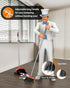 Set Set 51.7"(131 cm) MR.SIGA Broom and Dustpan with Long Handle, Stand Upright Broom with Dustpan Combo for Floor