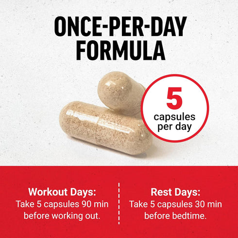Force Factor Prime HGH Supplement for Men, 75 Capsules, Clinically Studied AlphaSize for Performance