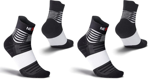 NEENCA Medical Compression Socks - 2 Pairs for Women & Men, Ankle Compression Stockings for Pain Relief, 20-30 mmHg
