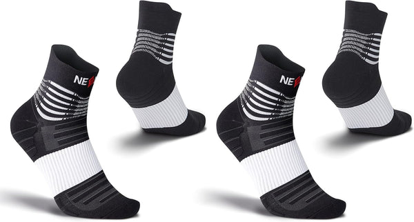 NEENCA Medical Compression Socks - 2 Pairs for Women & Men, Ankle Compression Stockings for Pain Relief, 20-30 mmHg