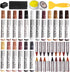 SEISSO 18 Colors Furniture Repair Kit, Touch Up Markers and Wood Filler Sticks with Polish Wax for Scratches and Stains