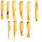 Kare & Kind 10 pcs Plastic Combs, Fine, Coarse, Wide Toothed, All-Purpose for Hairstyling and Grooming
