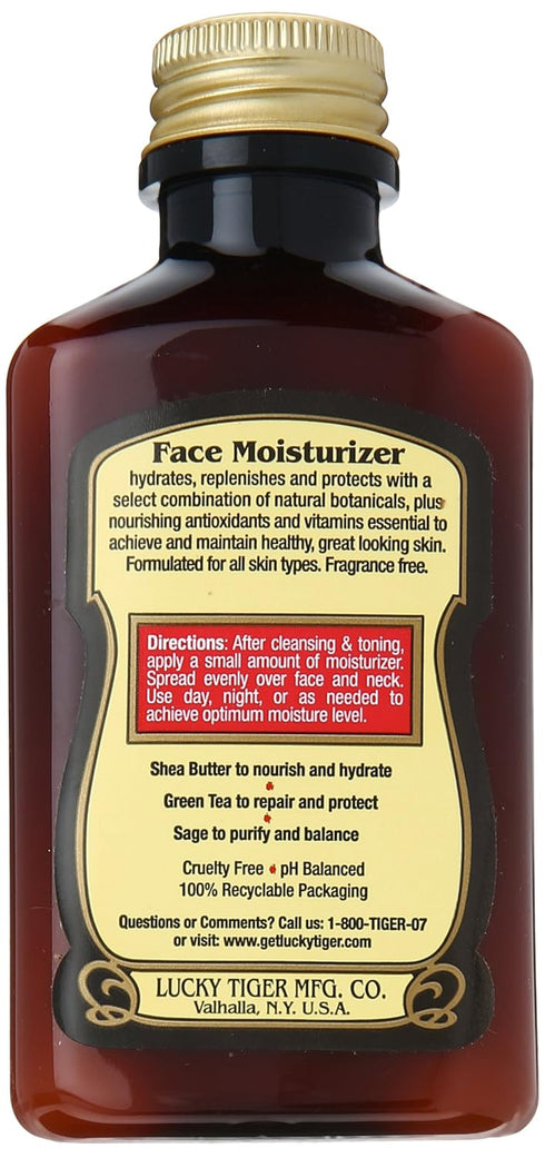 Lucky Tiger Premium Facial Moisturizer, 3.5 Ounce