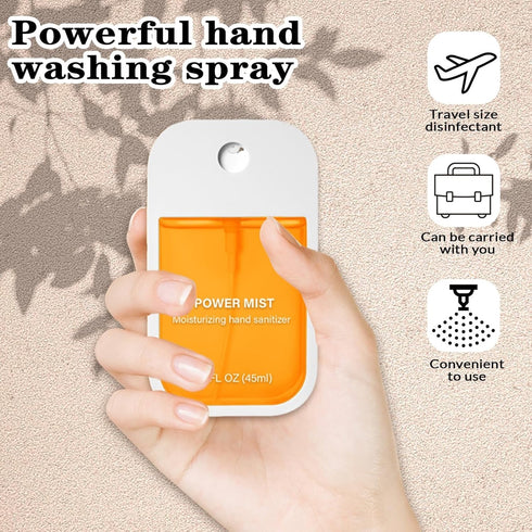 KING OF BIOTIN 6 7.8 OZ. 5 Pcs Hand Sanitizer Spray, Portable Power Mist Hydrating Hand Sanitizers Spray for Adults