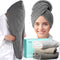 YFONG 3 Pack Large Microfiber Hair Towel Wrap, 30" x 10" Quick Dry Hair Towels for Women, Super Absorbent