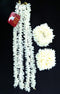 Artificial Hair Gajra, Sets of 2 and 4 Gajra Bands, 4strings2bands