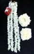 Artificial Hair Gajra, Sets of 2 and 4 Gajra Bands, 4strings2bands