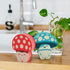Set 2, Genuine Fred Fun Guys, Mushroom Kitchen Sponges, of Multicolored