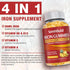 2 Pack Vegan 80MG Iron Supplement Gummies for Women & Men - Vitamin A, C, B for Adults & Kids - Blood Builder & Energy