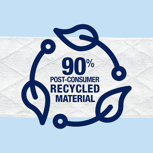 Bona Multi-Surface Floor Cleaning Pads, 18 Refills, Heavy-Duty Disposable Microfiber Pads