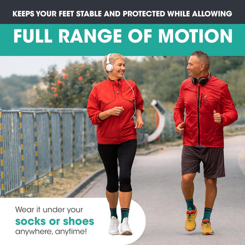 Modvel Foot & Ankle Brace Socks for Sprained Ankle Compression Sleeve - Foot Support for Women Men