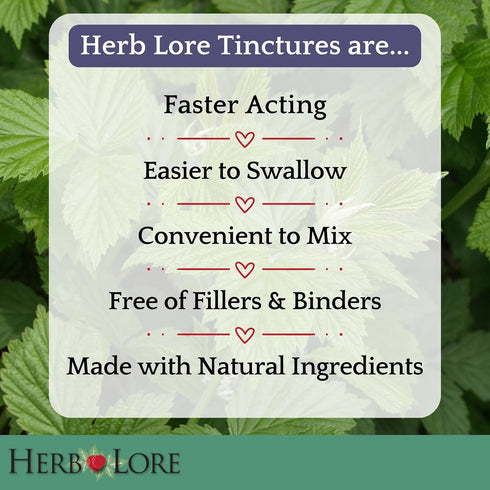 Herb Lore Organic Fertility Tincture - Alcohol-Free Liquid Support for Women