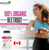 Renew Actives Organic Beetroot Supplement - 1300mg Extract for High Antioxidant Levels, 90 Veggie Capsules