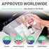 Ogato 3pcs Clear TSA Approved Toiletry Bag, Quart Size Security Approved Clear Travel Bags for Liquids & Cosmetics