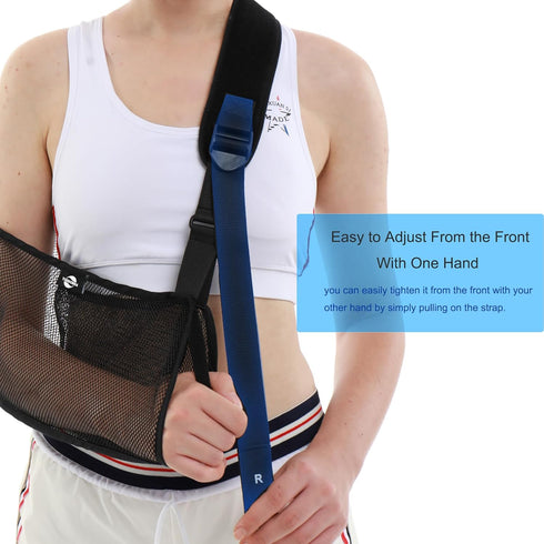 TODDOBRA Immobilizer Elbow, 2) Mesh Arm Shoulder Sling - Medical for Shower Adjustable Torn Rotator Cuff Injury Right