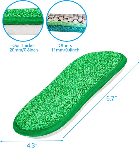10 Pack Kitchen Dish Sponges - Non-Scratch Multi-Purpose Dishcloths with Heavy Duty Scouring Power