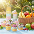 Jingmore 60 Pack 4 oz 5 Summer Ice Cream Paper Cups with Lids Disposable Ice Cream Bowls Paper Treat Dessert Cups Color