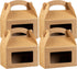 Bio Tek 6 x 3.5 x 3.5 Inch Gable Boxes for Party Favors, 25 Attractive Gift Boxes with Clear PET Window.