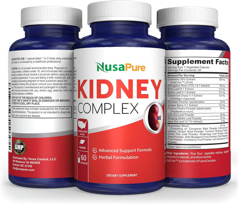 NusaPure Kidney Complex, Vegetarian, 60 caps