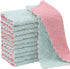 11 Pack Kitchen Dish Cloths - Reusable Nonstick Oil Washable Fast Drying Coral Velvet Cleaning Towels