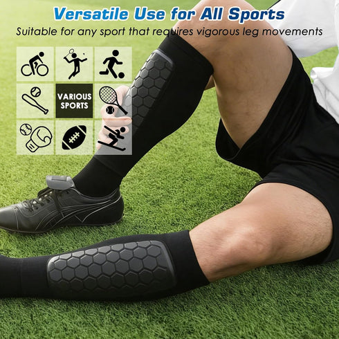 Oeedsns 2026 New Shin Guards Pads Socks for Skiing, Shin Pads for Youth Adult Ski Shin Guards Calf Compression Sleeve