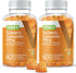 Turmeric Curcumin Gummies with Ginger & Black Pepper, 2000mg Herbal Supplement for Immune Support & Healthy Skin