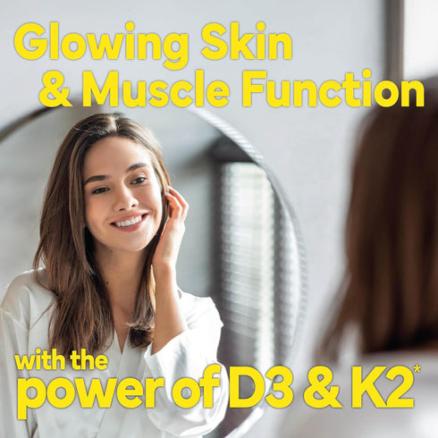 Sunshine D3 25mcg 1000 K2 Vitamin IU with Vitamin