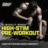 OUTLIFT Amped Max Dosed HIGH STIM Pre Workout Powder - 6G Citrulline, 3.2G Beta Alanine, Blueberry Lemonade, 22 Servings