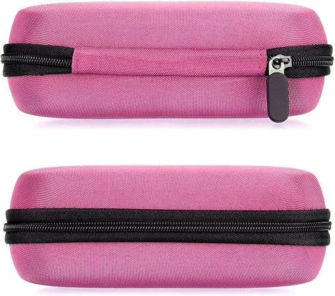 Hipiwe Hard Shell Essential Oil Carrying Case Holds 12 Bottles (Travel Size Organizer, Pink)