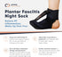 Copper Compression Plantar Fasciitis Night Sock, Soft Foot Stretching Boot for Pain Recovery