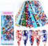 Christmas Nail Foil Transfer Stickers 10 Sheets Xmas Nail Art Stickers Decals Winter Santa Claus Snowflake Bells