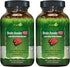 Irwin Naturals Brain Awake RED - 60 Liquid Soft-Gels, Pack of 2 - Nitric Oxide Booster for Brain Health & Performance