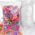 YGDZ 4000pcs Elastic Hair Bands, Clear & Colorful Hair Ties for Baby Kids Toddlers (2000pcs Clear + 2000pcs Colorful)