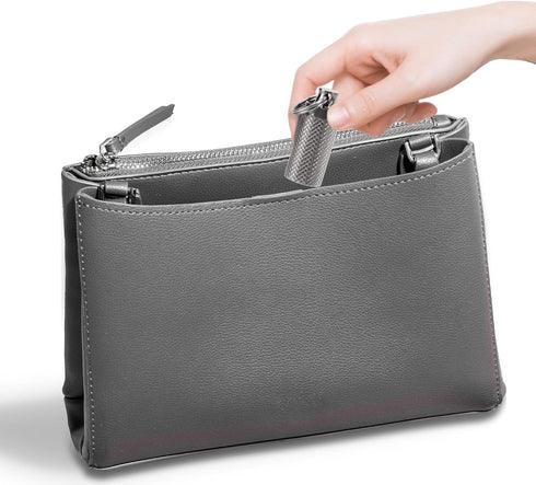 Titanium Keychain Pill Holder Container, Waterproof Portable Pill Box Case for Purse or Pocket, 1pc