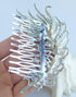 Sindary Bridal Headpiece, 4.33" Rhinestone Crystal Peacock Feather Hair Comb for Women