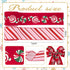 2 Rolls Christmas Ribbon for Wreath Bows Wrapping Gifts, Red Pink Candy Cane Ribbon for Gift Wrapping Party Supplies Decoration DIY Crafts 2.5" X 10 Yard Wired Winter Christmas Wreath Ribbon by Glodecart