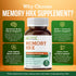 Herbal Destination 60 Memory Hrx - Brain Supplement Support Cognitive Function Improves Memory and Focus, Brain