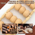 HTHLNG Wood Therapy Massage Tools, Wood Back Roller Wooden Massage Roller Rope Maderoterapia Kit for Deep Tissue
