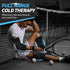 CAMBIVO Reusable Gel Cold Pack for Knee, Elbow, Ankle, Calf - Compression Sleeve Ice Pack for Injuries, Flexible Cold