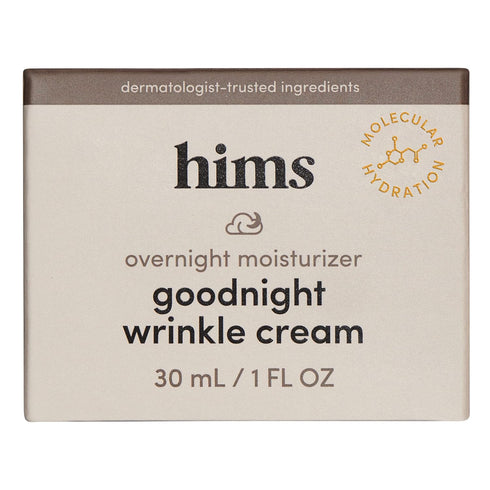 hims Goodnight Wrinkle Cream for Men, Night Cream with Caffeine, Hyaluronic Acid, Vegan, 1oz