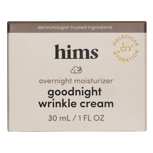 hims Goodnight Wrinkle Cream for Men, Night Cream with Caffeine, Hyaluronic Acid, Vegan, 1oz