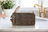 KomalC Premium Buffalo Leather Unisex Toiletry Bag, Travel Dopp Kit