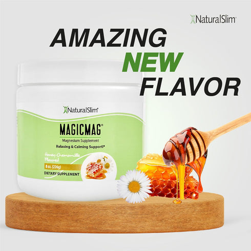 NaturalSlim Magicmag Pure Magnesium Citrate Powder for Stress, Constipation, Muscle, Heart Health, and Sleep Support |